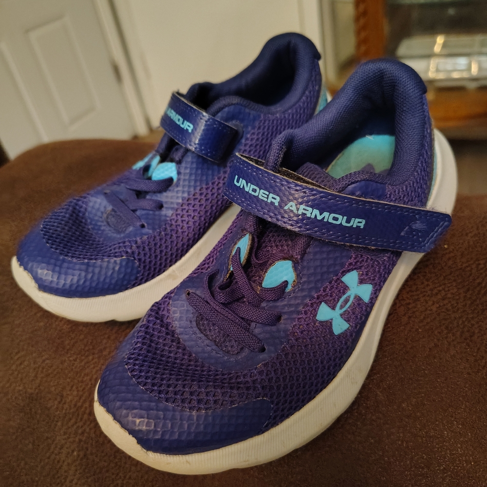 Under Armour Kids' Purple and Blue Sneakers